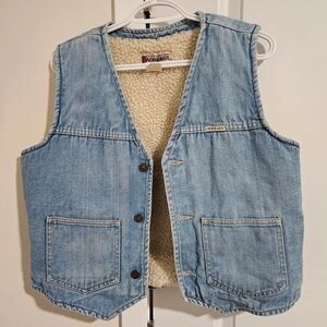 Vintage 90s Lined Denim Vest